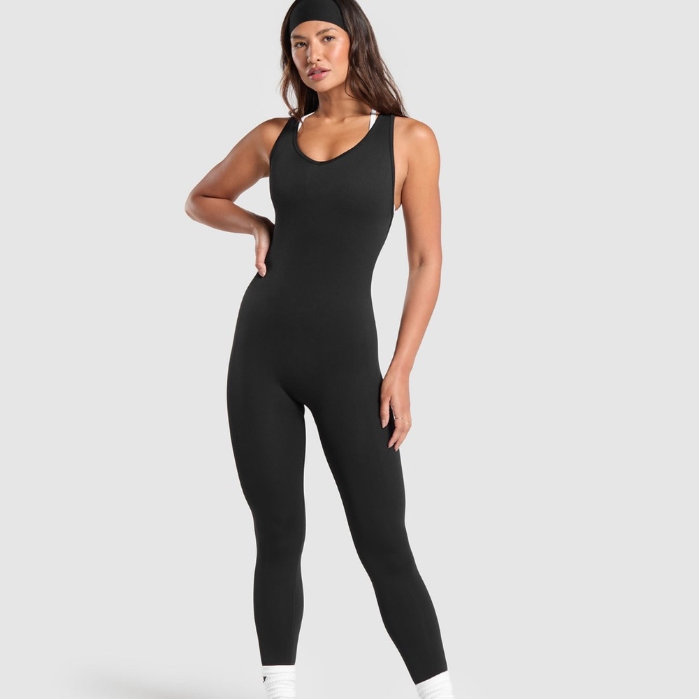 Gymshark Black Jumpsuit Sleek Modern Design